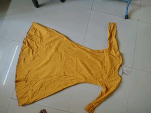 Mustard Anarkali Kurta