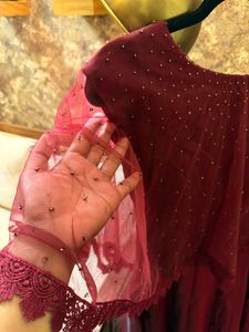 Elegant Maroon Gown