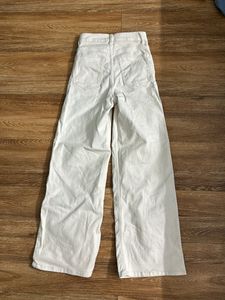 Wide Leg White Jeans