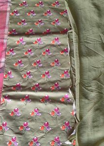 Premium Quality Unstitched Suit With Dupatta