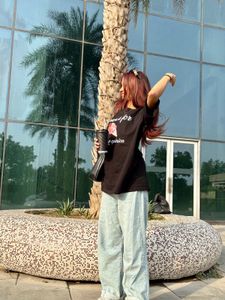 Graphic Print Black T-Shirt