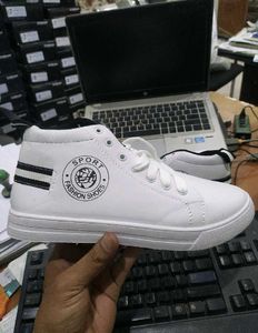 White High-Top Sneakers