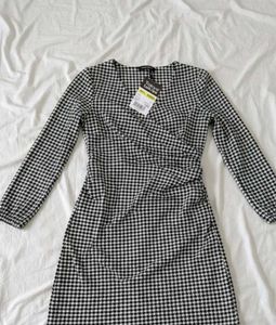 With Tag Houndstooth Mini Dress
