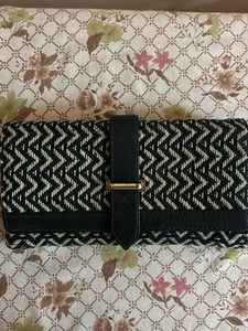 Black And White Wallet For Women