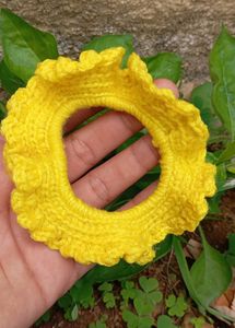 😍pack Of 6 crotchet Flower Hair Tie💫