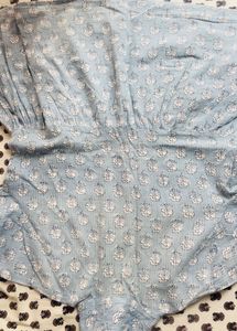 indigo Print kurti