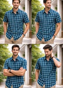 Men's Plaid Button-Down Shirt