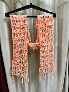 Stylish net Coral Scarf