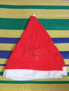 Pair of Classic Merry Christmas Santa Hats