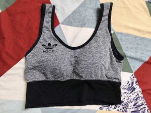 Grey Sports Bra