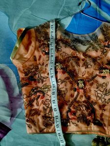Peach Embellished Lehenga Choli
