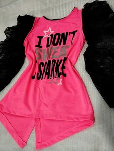 Pink Sparkle Girls' Top ❣️