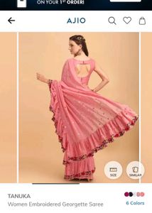 Designer Bollywood Saree With Blouse