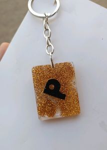 P Letter Keychain