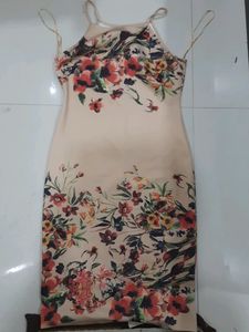 Floral Print Spaghetti Strap Dress