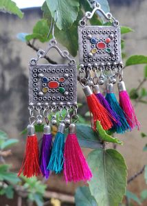 Set Of 6 Oxidized Earrings