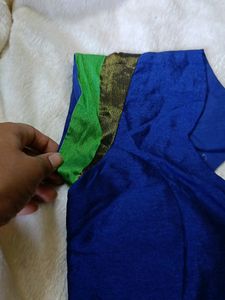 Blue Padded Blouse