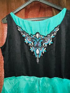 Sea Green Modern Gown!