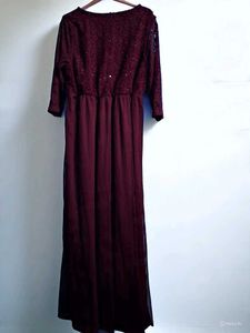 Elegant Maroon Maxi Dress