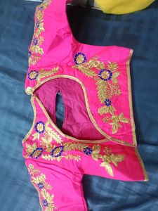 Embroidery Pink Blouse