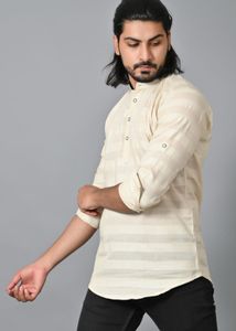 Men&#39;s Striped Casual Shirt