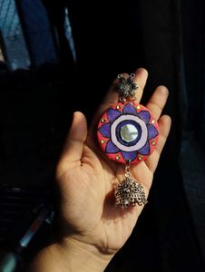 Handmade Mandala Earrings Pair