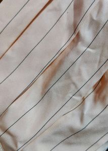 Peach Striped Sleeveless Top