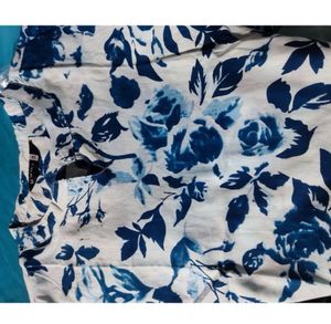 Floral Print Short Kurti
