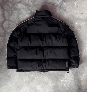 Flion Black Double Zipper Puffer Jacket