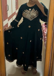 Umbrella Kurta With Gota Work