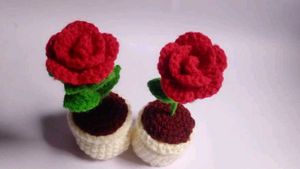 Crochet Rose Decor 1ps 190 3ps 449