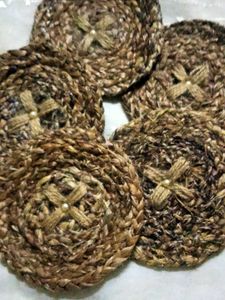 Bananna Fibre Tea Coaster (5 Pc)