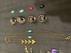 Set Of Broken And Old Jewellery Accessories