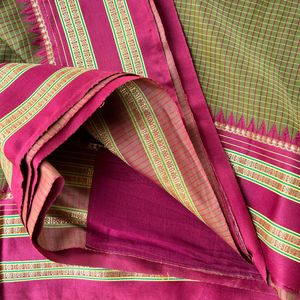 Silk Saree With Small Checks