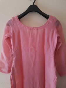 Pink Floral Kurta Set