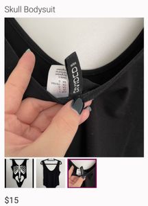 Black Sleeveless Bodysuit