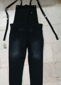 Black Denim overalls