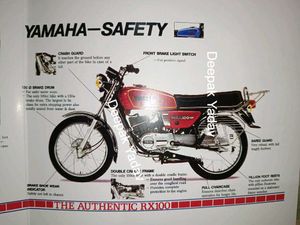 Yamaha RX100 Original Brochure From 1987