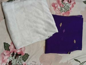 Purple &amp; White  dupatta used sometime combo