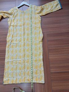 42) Yellow Printed Tunic