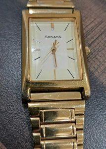 Sonata Gold Watch