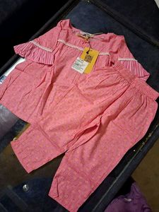 Cute Pink Girls Clothing Set 2 To 3 Years