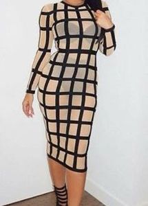 Knee Length Bandage Party Dress