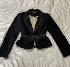 Black Velvet Blazer