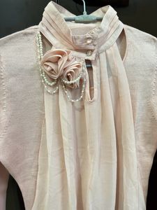 Peach/ Dull pink Colour Pre Winter Top