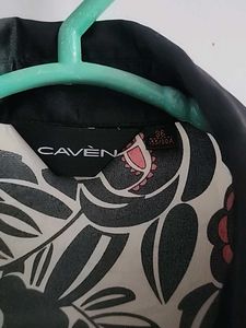 Black satin top or shrug on tanktop