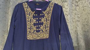 Navy Blue Kurti