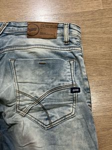 Gas Light Wash Denim Jeans