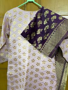 Elegant Lavender Kurta Set