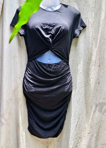 23207. Black Cutout Bodycon Dress